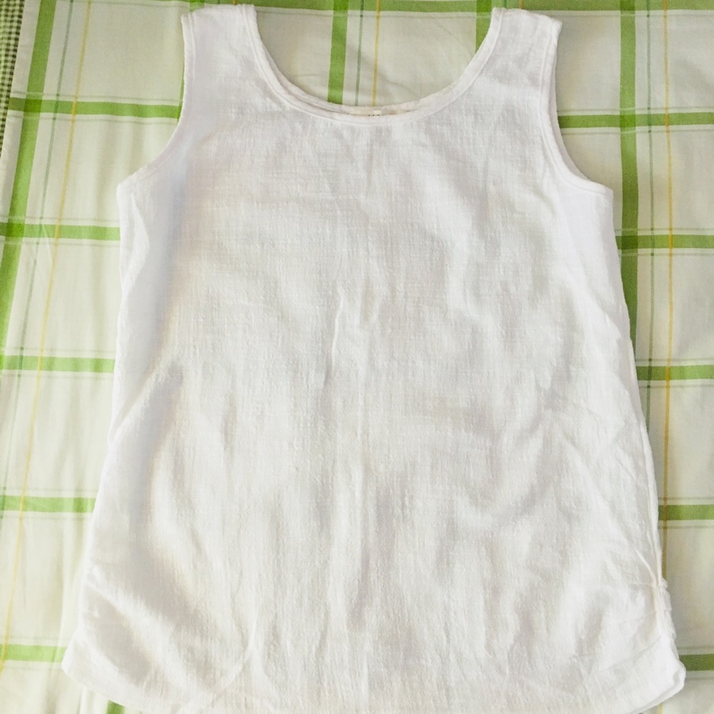 white linen camisole